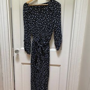 Madewell floral jumpsuit